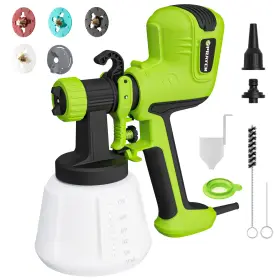 Ep62-g Elpidio Paint Sprayer With 4 Copper Nozzles And 3 Patterns For Home Furniture Etc.