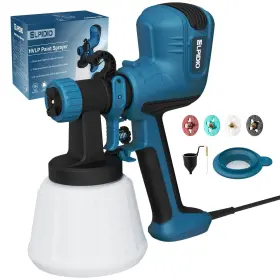 700w Elpidio Ep62 Paint Sprayer Hvlp Electric Spray Gun With Cleaning And Bl