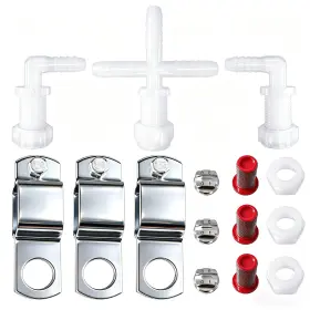 Etz 765452984567 Spray Boom Repair Kit Sprayer Parts With 8001-vs Tips 50 Mesh Screens Black