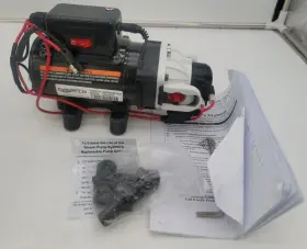 Efsw2200box Everflo 810044040692 Soft Wash Bleach 12v Diaphragm Pump 2.2gpm 70 Psi Max Qa Ports Bla