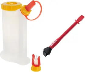 Fastcap 313034393384 Woodworkers Glue Bottle 16 Ounces And Silicone Brush 1 Inch Tip