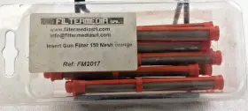 Fm2017 Filtermedia Srl Spray Gun Fine Filter Insert Orange 150 Mesh Pack Of 10