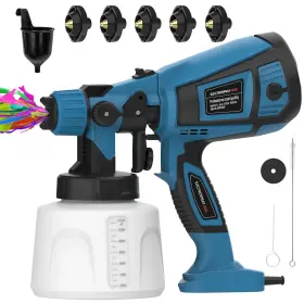 5p-r4m7-7j55 Fluxojoy Electric Paint Sprayer - Tools Ideal For Furniture House Painting 5 Noz
