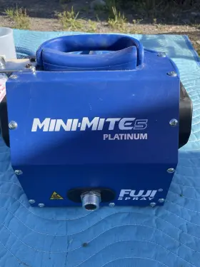 Fj-2805-t75g Fuji Mini-mite 5 T75g Gravity Platinum Hvlp Paint Sprayer