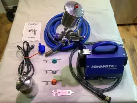 Gxpc-2805-fuji Fuji Mini-mite 3 Platinum Gravity Hvlp Sprayer - Blue