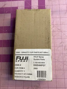 2060 Fuji Spray 2060-600cc Gravity Cup Parts Kit For Aluminum
