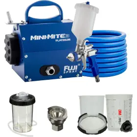Fuji Spray 612850280312 Mini-mite 3 Platinum Gravity Feed Hvlp Gun System With 13oz Cup