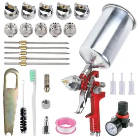 Fulchron Ful827-5-parent Hvlp Spray Paint Gun For Automotive - Gravity Feed Kit Inc