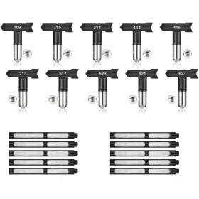 Hb02817 Funnytek P T9 Lql 10pcs Reversible Spray Tips Airless Paint Sprayer Nozzle With Gun