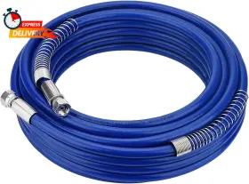 Funteck 744110136005 50ft Upgraded Airless Paint Hose For Graco Sprayers Reinforced Brass Wi