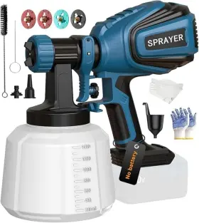 Engt3 Fuziiav Cordless Paint Sprayer For Dewalt 20v Max Battery Electric Spray Gun Wi