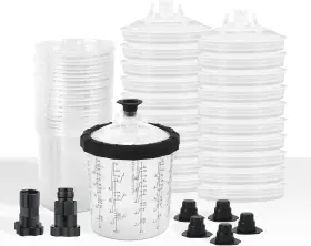 Gattlelic 726084470323 Disposable Paint Sprayer Gun Cup System For Automotive 20 Pack