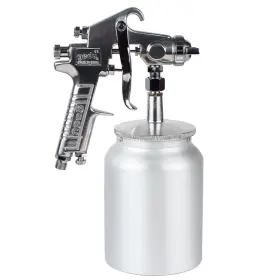 Gedu 442989672860 High Pressure Spray Gun With 1000cc Cup 2.5mm Nozzle Sliver