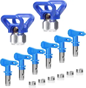 Sgj1672643963349na Geevorks Spray Tips For Airless Sprayer Reversible Paint Blue