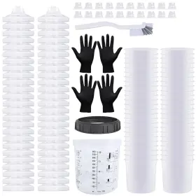 Gepphill 729920371068 Disposable Paint Mixing Cup Kit For Automotive Gun-hvlp Spray Gun 20 Ou