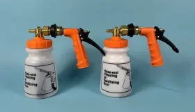 010-8766770 Gilmore 75qgfmr Lot Of 2 Spray Guns 32oz Fan Attachment
