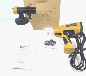 Tpk-pt003 Ginour 1300ml Electric Spray Gun With 3 Nozzles Gold