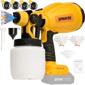 Gun2 Glowspark Cordless Paint Sprayer For Dewalt 20v Battery Not Included Hvlp Pa