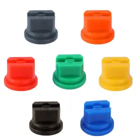 1056634 Gosknor 7pcs Flat Fan 0.58 Inches Orange Green Yellow Blue Red Brown Gray