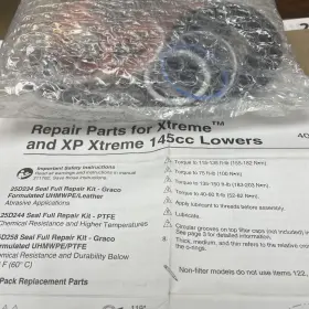 25d234 Graco Seal Kit Repair Gh 933 King Xt Leather Packings Oem
