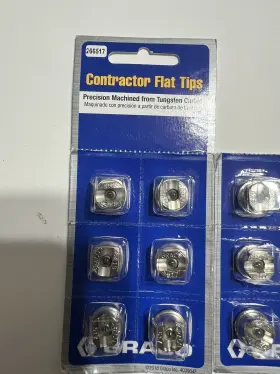 266517 Graco 12 New Airless Paint Gun Contractor Flat Spray Tips Spec S Below