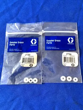 277364 Graco Two 2 # Drain Valve Seat Gaskets 3 Pk For 390/395/490/495/595