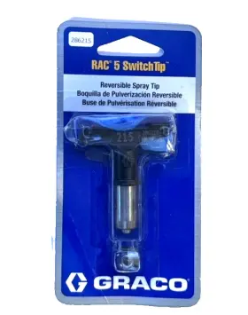 286215 Graco Rac 5 Airless Paint Spray Tip 215 Reversible Switch