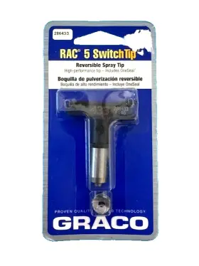 286433 Graco Rac 5 Ltx Switch Tip 433 Airless Paint Sprayer Brand New 286433 Graco Rac 5 Ltx Switch Tip 433 Airless Paint Sprayer Brand New