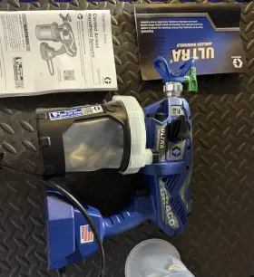 33a4433d Graco Ultra Cordless Airless Handheld Paint Sprayer Blue Spray Gun Cup