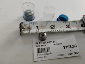 Aaf312 Graco Gtips 312 Oem Geniuine Air-assisted Tips New Usa Merkur Flat Head
