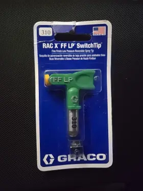 Fflp310 Graco Rac X 310 Fine Finish Low Pressure Switchtip - Green
