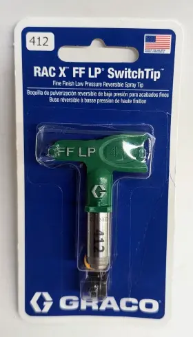 Fflp412 Graco Fine Finish Low Pressure Reversible Tip Rac X Ff Lp Switchtip 412