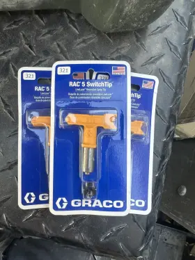 Ll5-321 Graco Ll321 3x Linelazer Rac 5 Switch Tip Reversible Spray 3 Piece Set Ll5-321 Graco Ll321 3x Linelazer Rac 5 Switch Tip Reversible Spray 3 Piece Set
