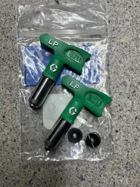 Lp621 Graco Rac X Lot Of Two Airless Spray Tips With Seats And Seals Oem