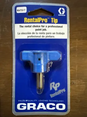 Rnt517 Graco Reversible Airless Paint Spray Tip Rental Pro Rnt 517 Blue .017 Inch Lot/1