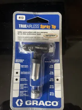 Tru413 Graco Trueairless 413 Spray Tip Black Silver