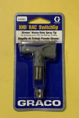 Xhd861 Graco Rac Switchtip Xtreme Heavy-duty Spray Tip 7250 Psi