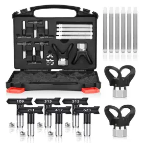 Rvi-001 Grogr 14pcs Airless Paint Sprayer Tips Tip Guard Spray Gun Filter And