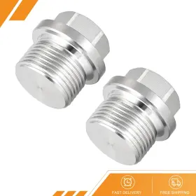 Gryfton 686130931096 2pack M22x1.5 Male Outer Hex Head Plug Stainless Steel Solid Thread Pipe Fitting