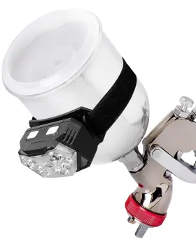 Ckfpqdd01 Guziko Usb Rechargeable 2500 Lumens Paint Spray Gun Light 7 Modes 45 Adjustable