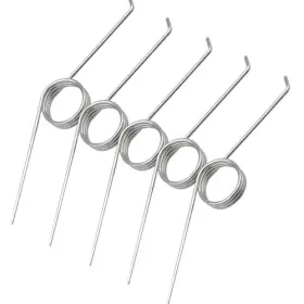 Zxc211 Haohaiblooms 5 Pcs Universal Type Adjustable 3-coil Torsion Springs - 0.7mm Stainless Steel