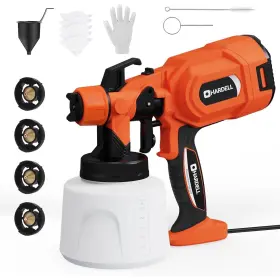 A41-hdps0011-01 Hardell Paint Sprayer 700w Spray Gun With 5 Copper Nozzles 3 Pa