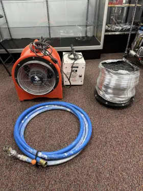 Hk-993 Hawk Research Laboratories Hvlp Paint Spray System Turbine With Fume Exhauster Barely Used