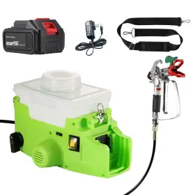 Lb117 Heimerdinger Cordless Airless Paint Sprayer 500w High Efficiency Batteryspray Gun 4000mah