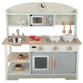 50-lg9254 Hey Play Kids Kitchen Playset Wooden For Toddlers