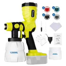 Yx-sg07-ryo-2p Hiesuan Paint Sprayer For Ryobi 18v Battery 2 Containers Easy To Clean Spray