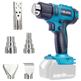 Hilipe 727210185838 Cordless Heat Gun For Makita 18v Battery Lithium Hot Air 5 Nozzle Attach