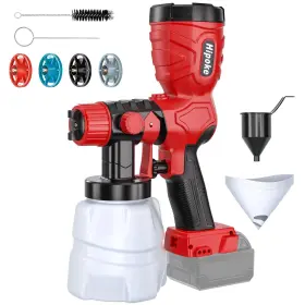 Yx-sg07-mil Hipoke 350w Cordless Paint Sprayer For Milwaukee 18v Battery Hvlp Spray Gun With Br