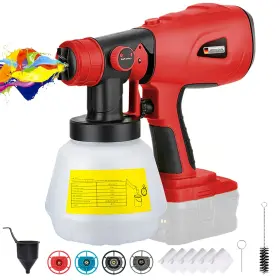 Dw-ps006 Hobby Colin Cordless Paint Sprayer For Milkwaukee Battery Handheld Hvlp With
