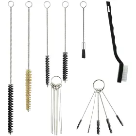 Homakover 604348754047 17pcs Multi-purpose Spray Gun Cleaning Kit Nylon Brushes Mini And Needl
